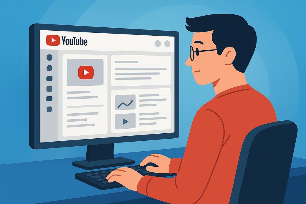 Tampilan utama YouTube Dashboard di YouTube Studio untuk mengelola channel